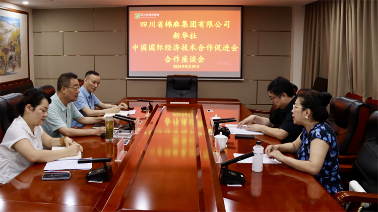 集團公司召開與新華社、中國國際經濟技術合作促進會合作座談會